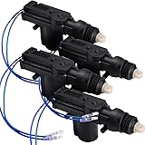 Zone Tech 4-Pack Universal High Power Door Lock Actuator - Premium Quality Heavy Duty Durable High Power Door Lock Actuator