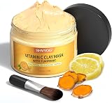 SHVYOG Turmeric Vitamin C Clay Mask 150g for Dark Spots Pores Acne view 1