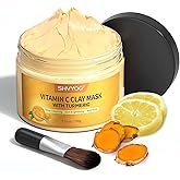 SHVYOG Turmeric Vitamin C Clay Mask with Kaolin Clay for Dull & Blemish-Prone Skin, Deep Cleansing Facial Mask, Face Masks Sk