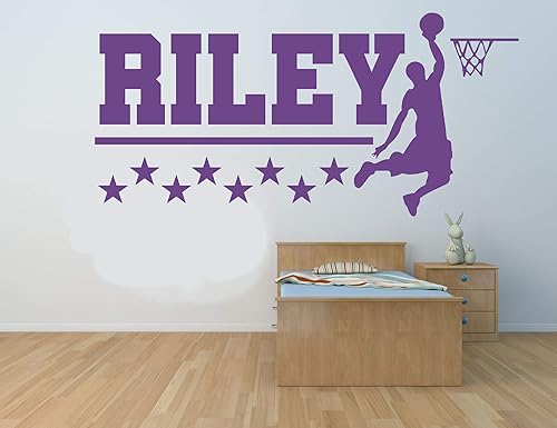 Nombre personalizado, jugador de baloncesto, vinilo ...