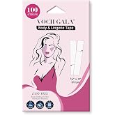 Double Sided Tape for Clothes &amp; Fashion, 100 Pre-Cut Strips, Lingerie Tape | Secure Hold for Everyday Styling. Body &amp; dress tape for necklines, hems, gaps, and straps. Clear, hypoallergenic PE film.