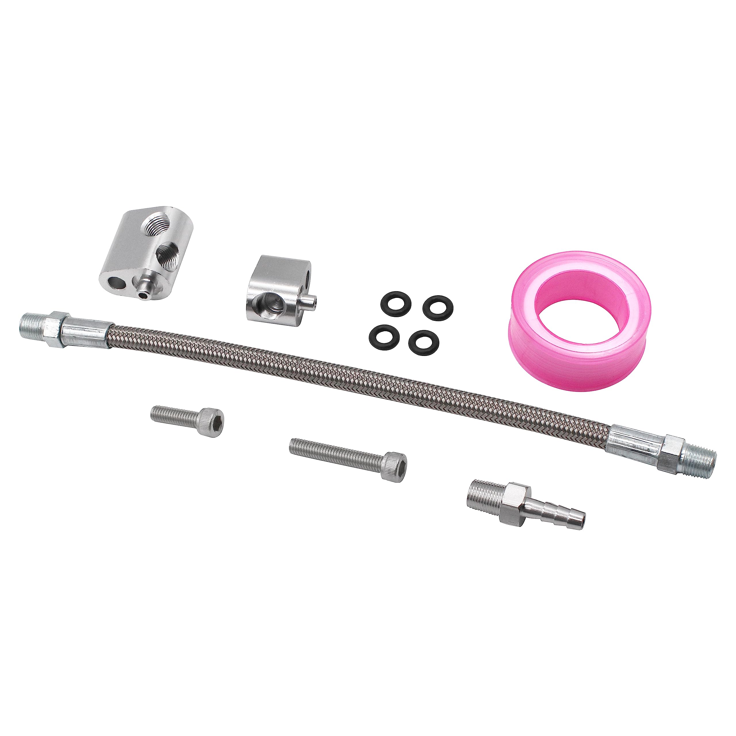 Photo 1 of *8MISSING PARTS**
Throttle Body Stainless Steel Braided Hose Kit Replacement for 3-Bolt DBC DBW Gen 3 Coolant Steam Port Crossover Hose Kits,Compatible with GM LS Series LS1 LSX LM7 LR4 LQ4 LS6 L59 LQ9 LM4 L33 551675