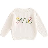 First Birthday Outfit - Girl's 1st Birthday Sweatshirt & Boy's Gift Sweater - Knitted Tops for Fall & Winter