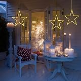 Jsdoin Christmas Window Lights 3 Packs 45 LED Battery Operated with Remote view 5