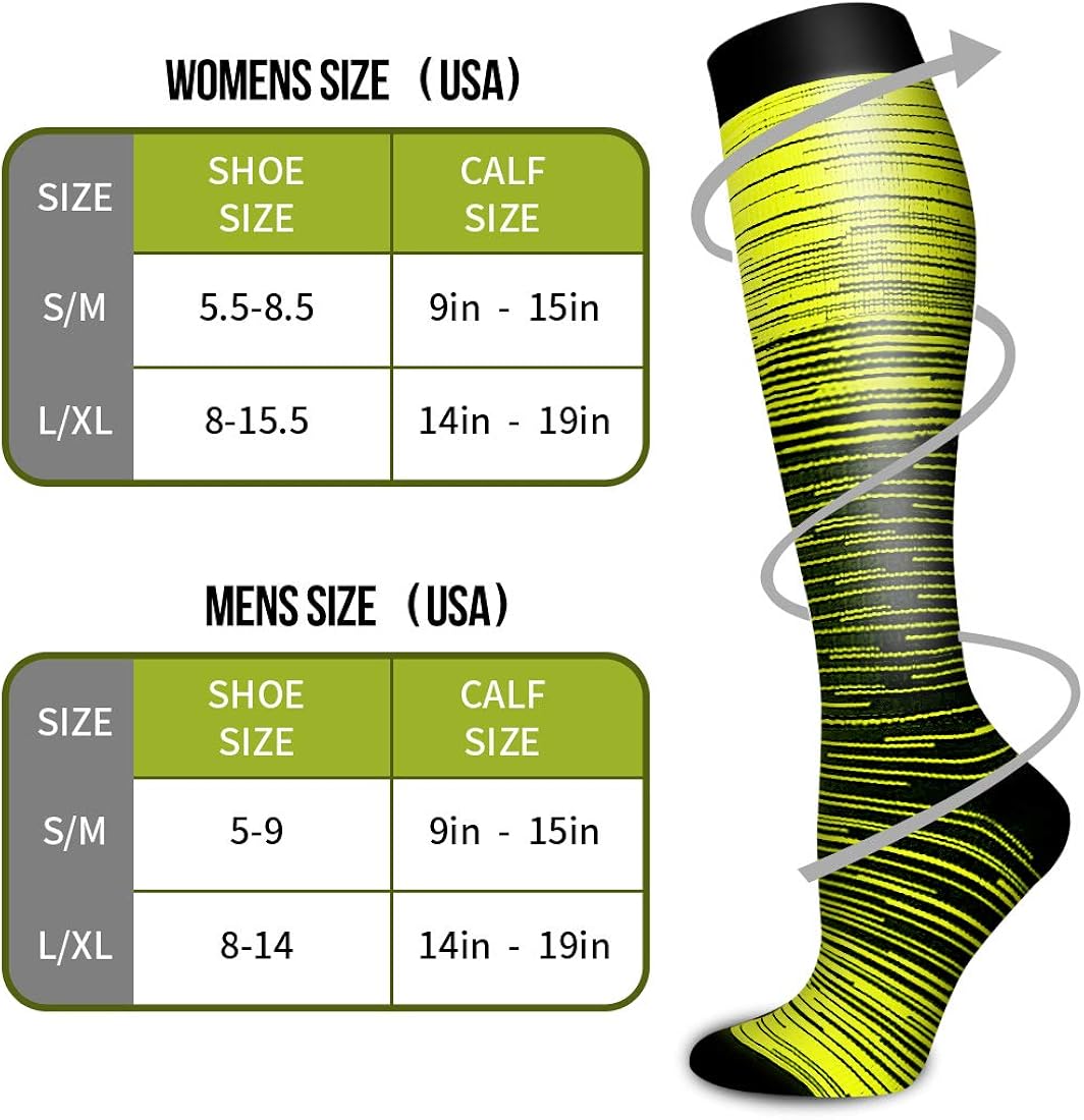 Laite Hebe Compression Socks Women & Men - Best for Running, Athletic Sports, Flight Travel at  Women’s Clothing store