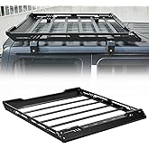 JOYTUTUS Roof Rack Cargo Basket Compatible with 2018-2026 Wrangler JL & Gladiator JT (Only for Hard Top), 350 LBS Rooftop Luggage Carrier