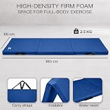 Xn8 Sports Tri-Fold Gymnastics Mat 6cm Thick 6Ft Long Non-Slip PU Leather view 6