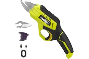 SnapFresh 4V Cordless Electric Pruning Shears, 4.0Ah Battery Powered Garden Pruner with Extra Blade, 3/4" Cutting Capacity, T