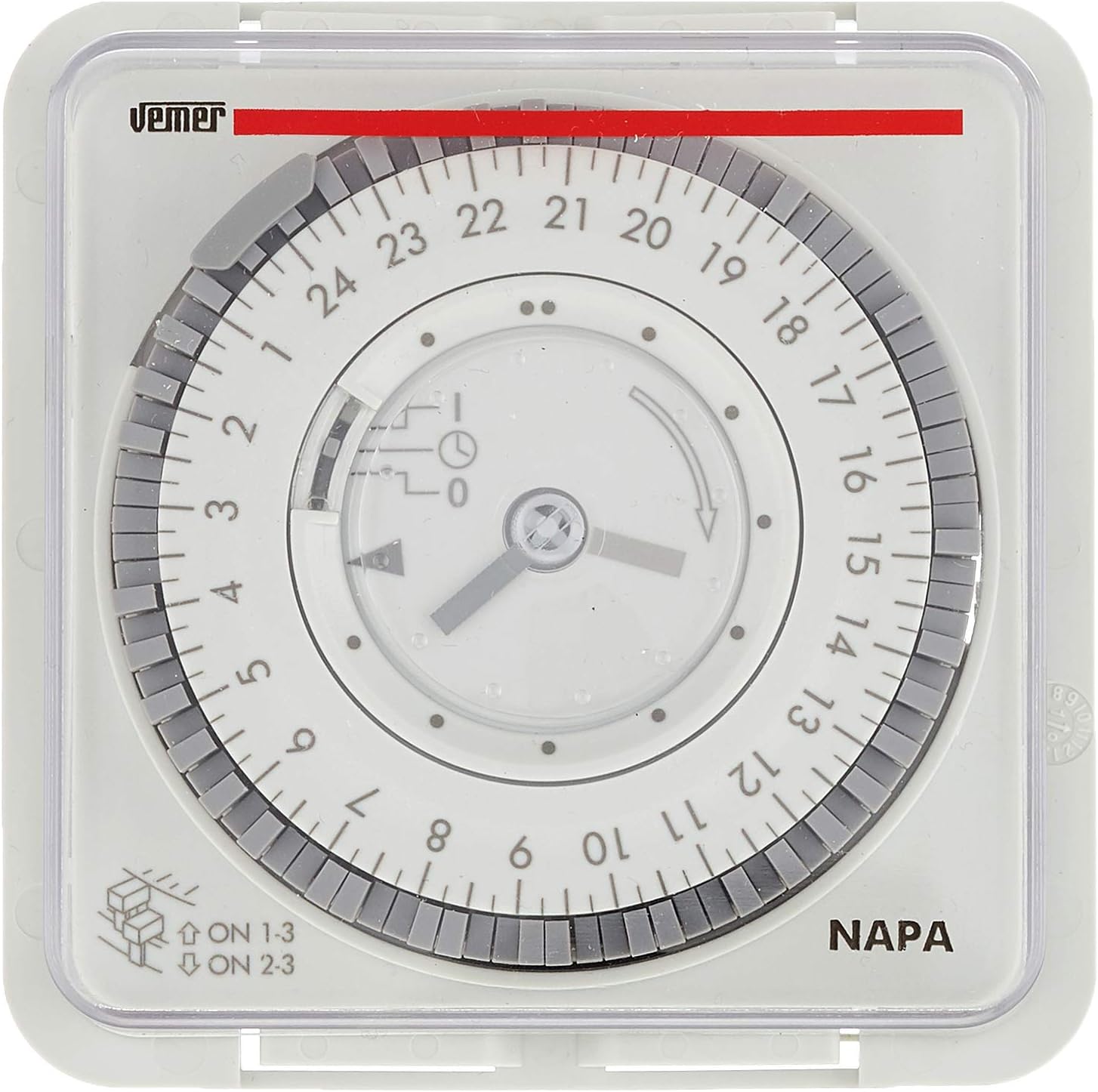 VEMER VP884100 model NAPA-D Electromechanical time switch with daily programming. Wall, DIN rail or panel mounting - Image 3
