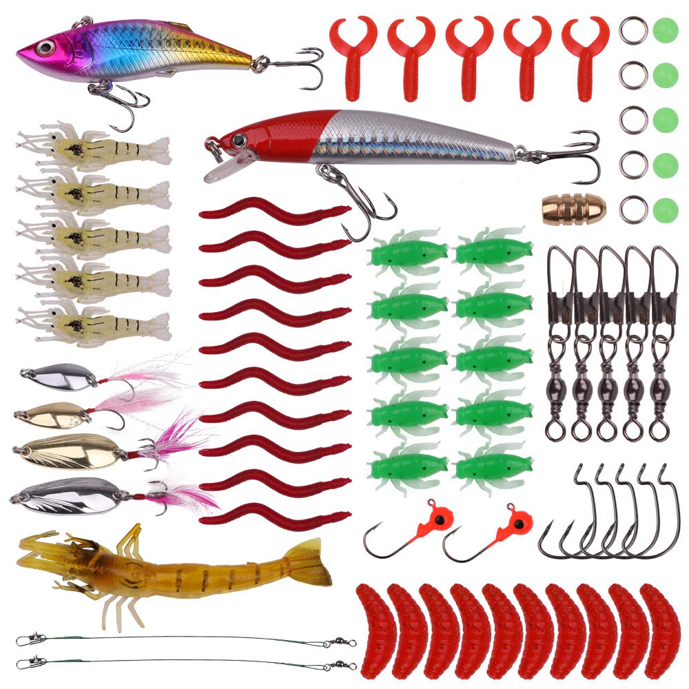 Fishing Lures Lure bait Sequins Spinner Fishing Lures with Hook Artificial Shrimp Bait etc for Freshwater Saltwater Carp Bass Pike etc