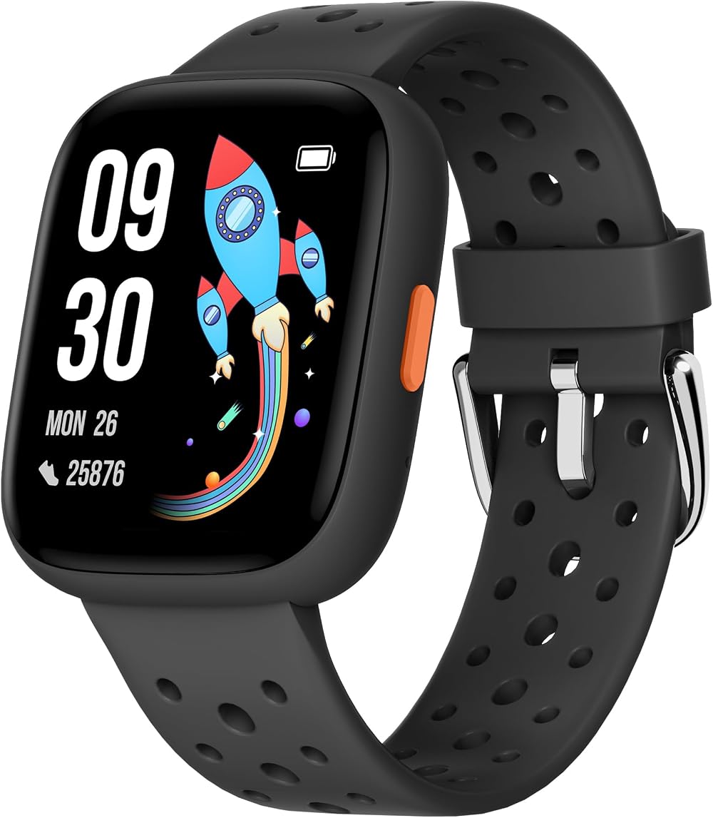 Brave 2 Kids Smartwatch 1.8 Inch Heart Rate Sleep IP68 Black