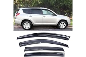 DARODCAR Side Car Window Visors Rain Guards for 2006-2012 Toyota RAV4 XA30 Wind Deflectors Vent Window Shades