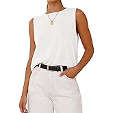 BTFBM Women's Sleeveless Sweater Vest 2026 Summer Crew Neck Ribbed Knit Lightweight Pullover Casual Loose Fit Tank Tops