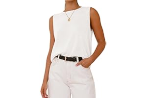 BTFBM Women's Sleeveless Sweater Vest 2025 Summer Crew Neck Ribbed Knit Lightweight Pullover Casual Loose Fit Tank Tops