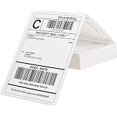 LLIKED 200 4x6 Fanfold Thermal Labels, Direct Thermal Shipping Labels | BPA Free, Clear Printing, Perforated, Strong Adhesive, Compatible with Most Thermal Printers