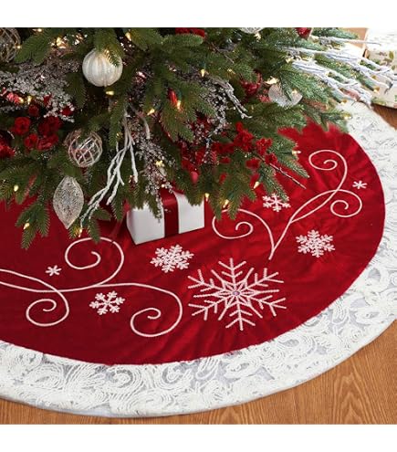 Aazon.co: AVOIN Colorlife Buffalo Plaid Snowflake Christas Tree