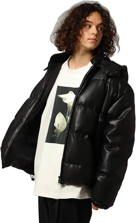 Amazon ティーケー タケオキクチ ブルゾン ジャンバー Web限定 M 3l シンセティックレザーダウンブルゾン メンズ ブラック 019 05 3l コート ジャケット 通販