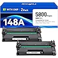 Newest Chip) 148A Toner Cartridges (W1480A) 2 Pack Compatible Replacement For 148A 148X M479fdn
