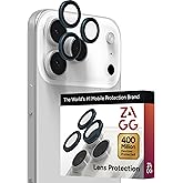 ZAGG iPhone Camera Lens Protector for iPhone 17/16/15 Pro and Pro Max Models - Blue, Camera Ring, Maximum Impact & Scratch Protection, Anti-Reflective Technology, Smudge-Resistant, Glass Elite