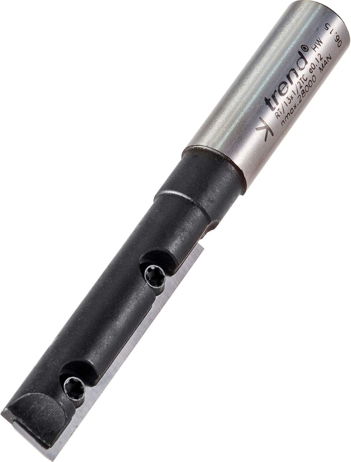 Trend Professional Rota-Tip Single Blade Straight Router Cutter, 1/2 Inch Shank, 12.7mm Cut Diameter & 49.5mm Cut Length, RT/13X1/2TC