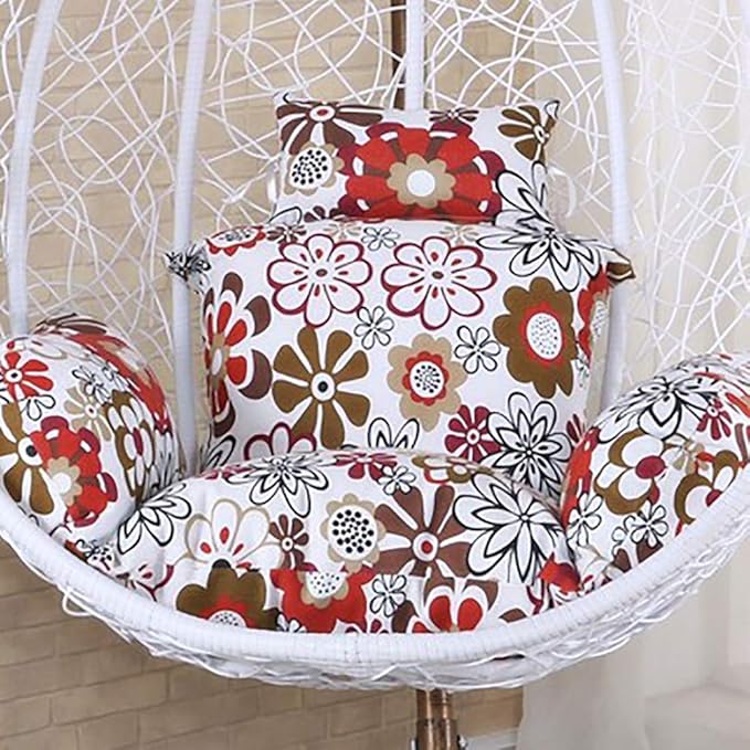 Skyout Hanging Basket Swing Chair Cushions, Multi Color Swing Seat Cushion Thick