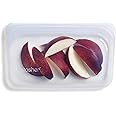 Stasher Silicone Reusable Storage Bag, Snack (Clear) | Food Meal Prep Storage Container | Lunch, Travel, Makeup, Gym Bag | Fr