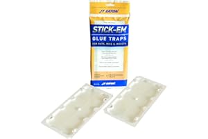 JT EATON Stick-Em Rat and Mouse Glue Trap Tray, 10" x 5", Non-Toxic, White, 24-Pack