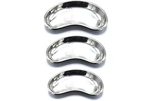 AAProTools 3 Pcs New German Grade Stainless Steel Kidney Tray Dishes Emesis Basin Holloware Small Medium Large