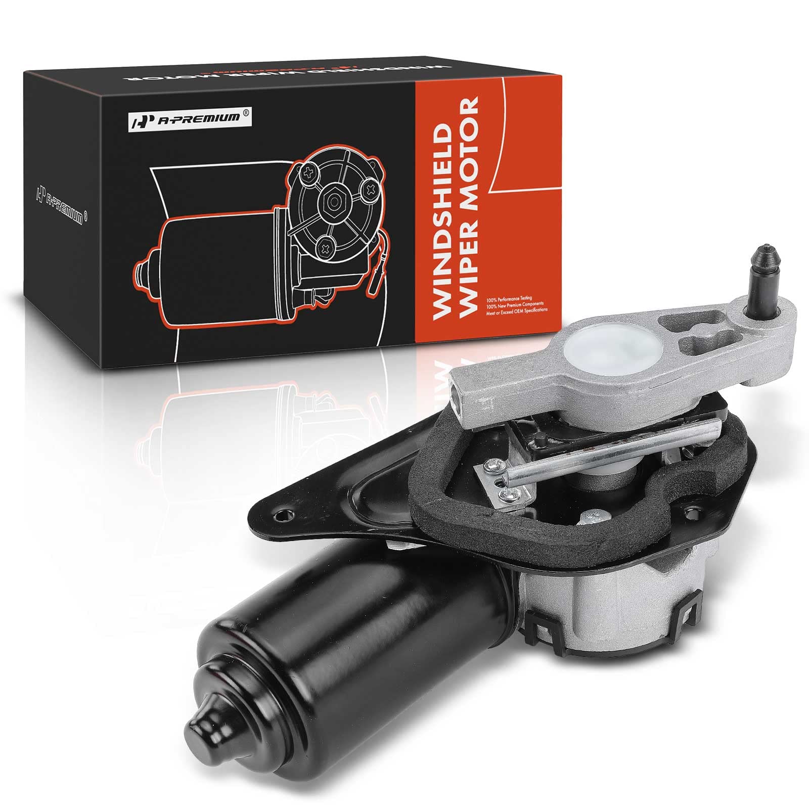 Photo 1 of A-Premium Front Windshield Wiper Motor Compatible with Ford Crown Victoria 1992-1994 & Lincoln Town Car 1990-1994 & Mercury Grand Marquis 1992-1994, 4-Pin, Replace OE# F0VY17508A, F2VY17508A