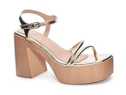 Chinese Laundry Women's Avianna Sandal, Gold, 7.5