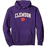 Clemson Tigers Arch Over Purple Pullover Hoodie