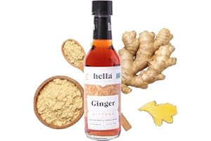 Hella Cocktail Co. Ginger Bitters (5 Fl Oz) - Craft Cocktail Bitters Made with Real Ginger and Whole Spices