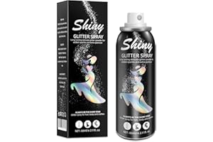 Ragkun Body Glitter, Body Glitter Spray, Glitter Spray for Hair and Body, Long-Lasting and Quick-Drying Silver Glitter Hairspray Suitable for Stage, Festival Rave and Makeup Prom (2.11 Fl Oz)