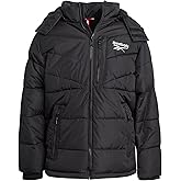 Reebok Boys Puffer Jacket - Heavyweight Quilted Water & Wind Resistant Boys Winter Coat - Fleece Insulated Kids Winter Jacket