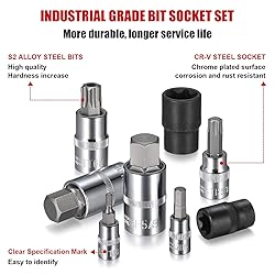 RIMKOLO 92-Piece Allen and Torx Bit Socket
