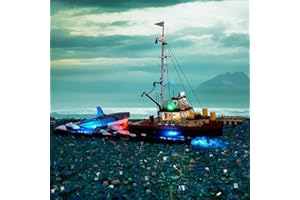 BRIKSMAX 2.0 Light Kit for Lego Jaws - LED Lighting Compatible with Lego Ideas 21350