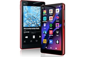 RUIZU 163GB Android MP3 Player with Bluetooth and WiFi, 4.5" Touchscreen Music Player with Spotify, YouTube Music, Google Pla