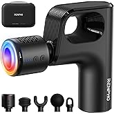 RENPHO Active Mini Thermacool Massage Gun with Heat and Cold, Percussion Deep Tissue Back Massager Ergonomic Design with 5 Speeds for Muscle Therapy, FSA Eligible, Travel Massage Gun with Case HSA
