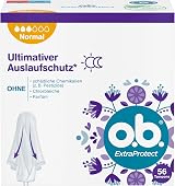o.b. ExtraProtect Normal Tampons 56 Pack Dynamic Fit Wings Leakage Protection view 1