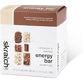 Skratch Labs Energy Bars, Cinnamon Oatmeal, 12 Pack | Sports fuel for endurance, running and hiking, plant based real ingredients, non-GMO, gluten free, soy free, vegan, kosher