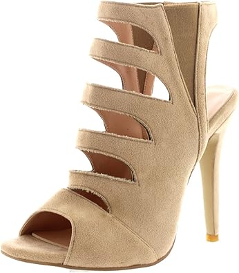 womens caged heels