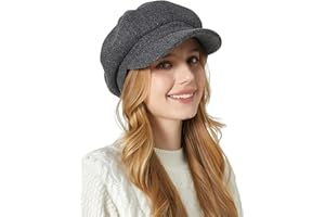 FASBYS Newsboy Cap for Women,Fashion Ivy Cabbie Hats Bakerboy Style Peaked Visor Berets Cap