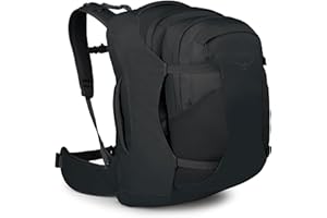 Osprey Farpoint 55L Men's Travel Backpack, Black, Extended Fit
