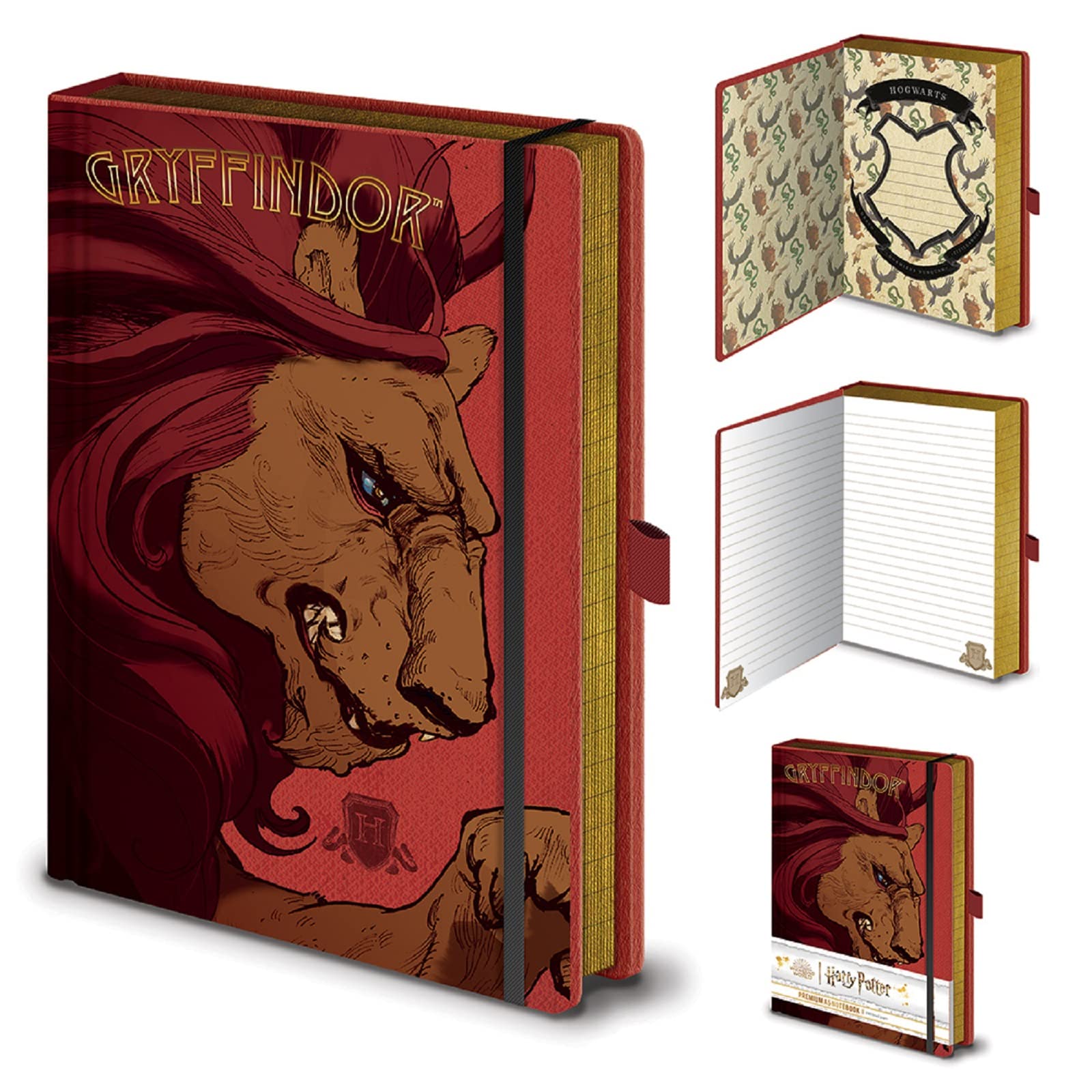 Pyramid International HARRY POTTER Gryffindor House A5 Notebook - Official Merchandise