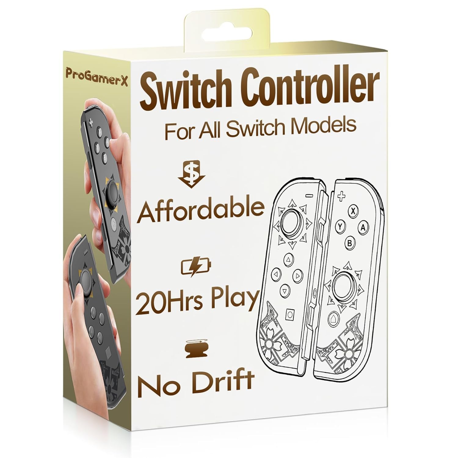 Switch Controller Replacement,Wireless Pro Controller with No Drift Joystick,Dual Vibration, Motion Control,Wake-Up,Screenshot,Ergonomic Grip,work with Switch/OLED/Lite,Best Value Alternative (Grey)