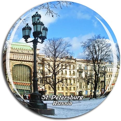 Amazon Co Jp Weekino ロシアネフスキー大通りサンクトペテルブルク冷蔵庫マグネット3dクリスタルガラス観光都市旅行お土産コレクションギフト強い冷蔵庫ステッカー ホーム キッチン