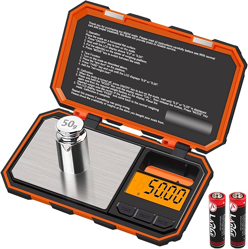 UNIWEIGH Digital Gram Scale 200g/0.01g Pocket Mini Free Calibration Weight