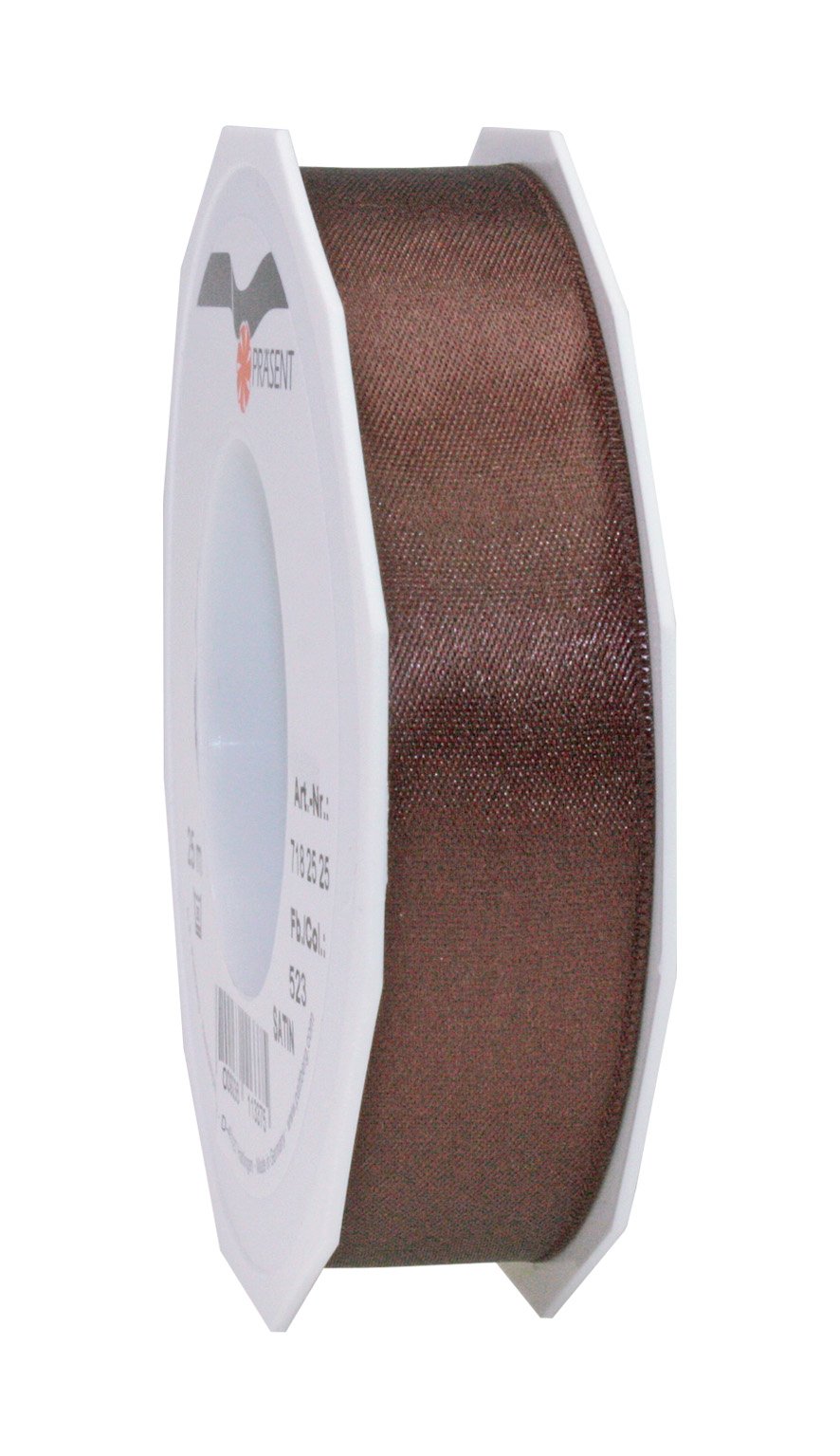 C.E. Pattberg SATIN espresso (brown) gift ribbon, 27 yards for Wrapping Gifts, 1 inch width, Ribbon for Decorating & Crafting, Decorative Ribbon for Gifts, for every occasion