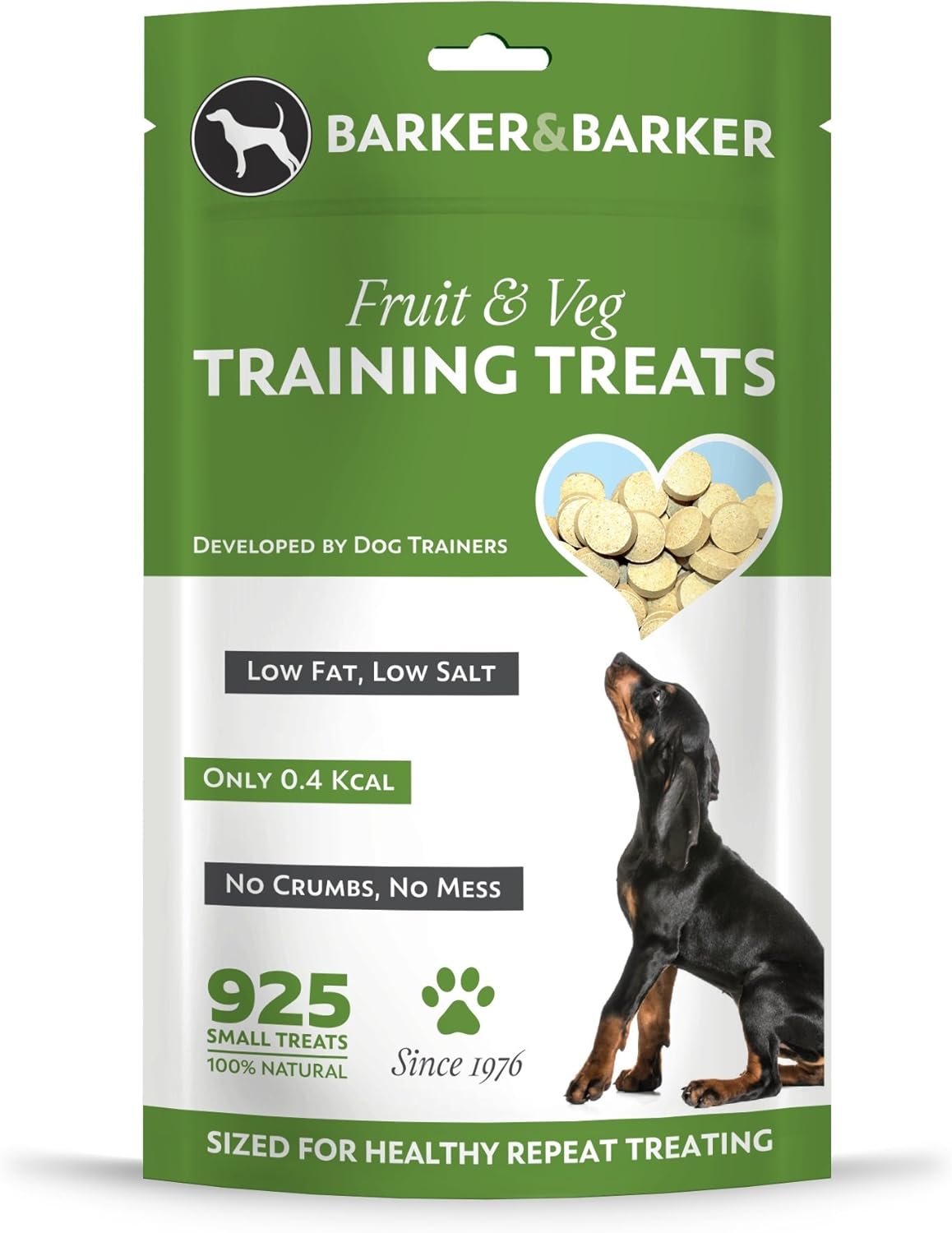 Barker and Barker Low Fat Dog Training Treats 925 Small Fruit & Veg