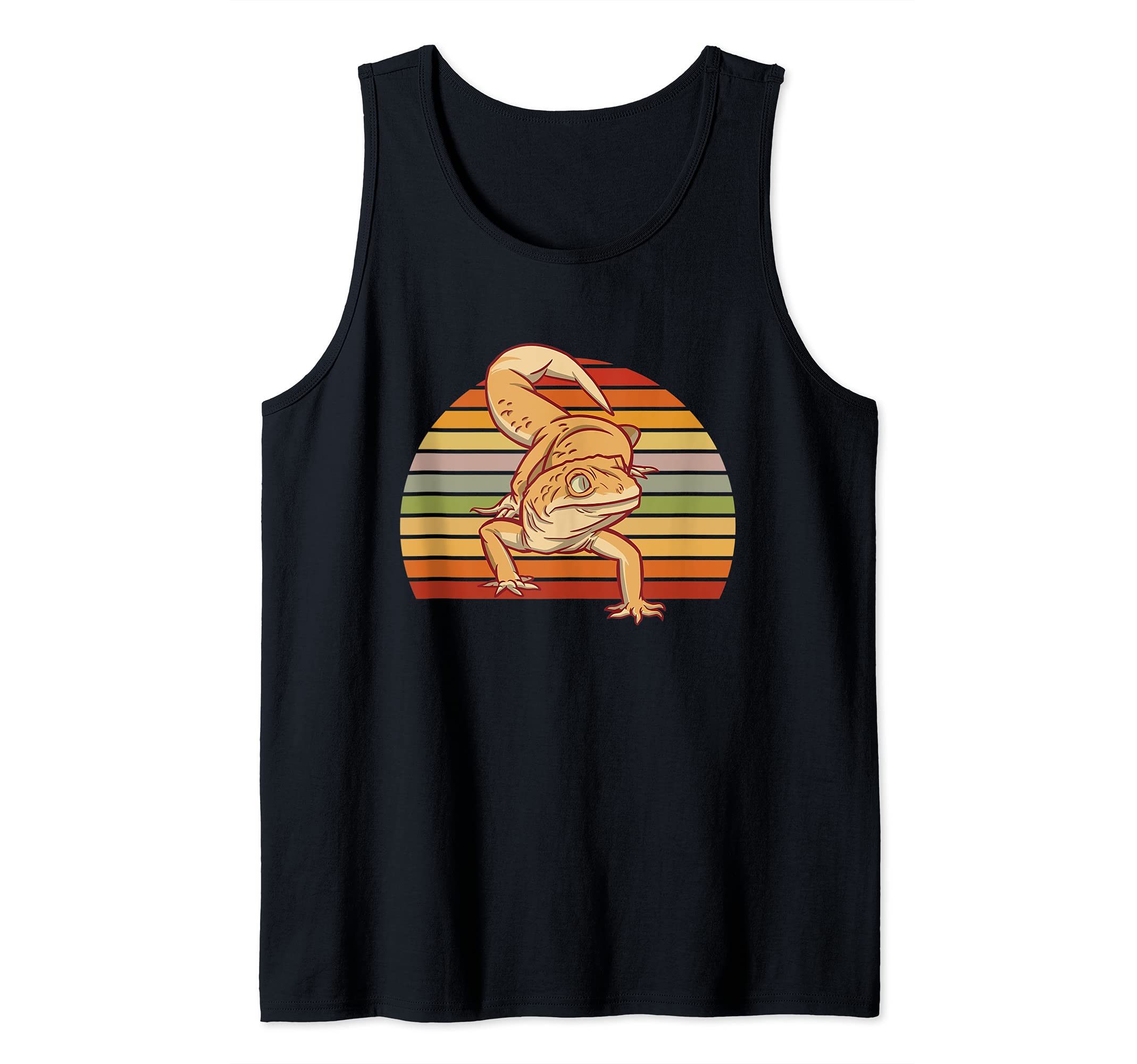 Retro Gecko Lizard Reptiles Salamander Pet Tank Top